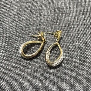 Elegant Gold and Silver Earrings